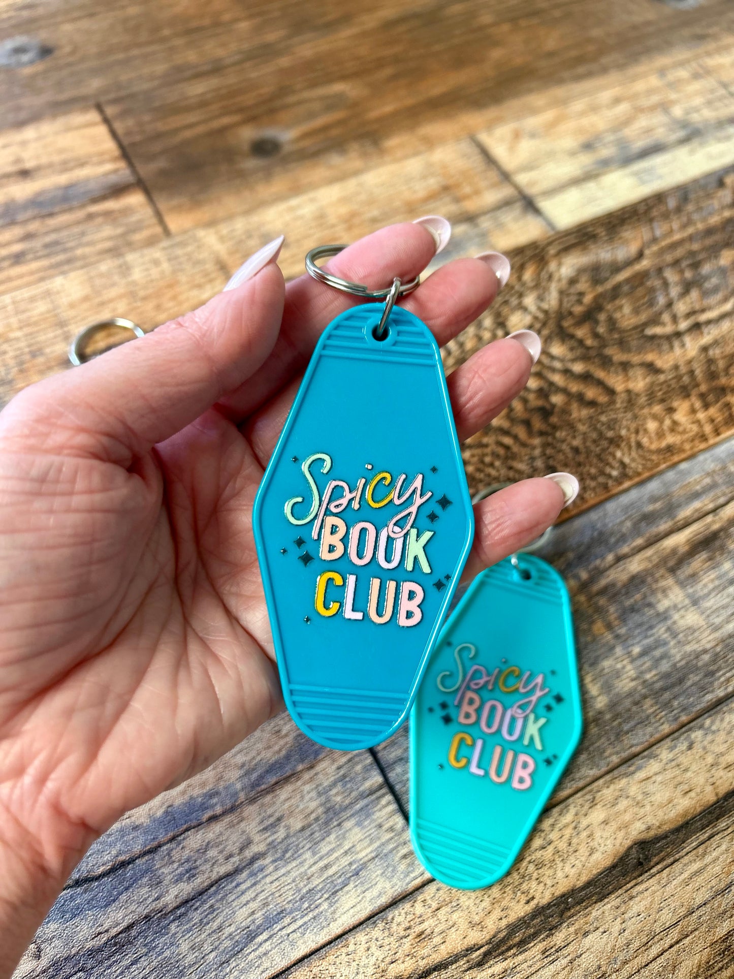 Spicy book club keychain