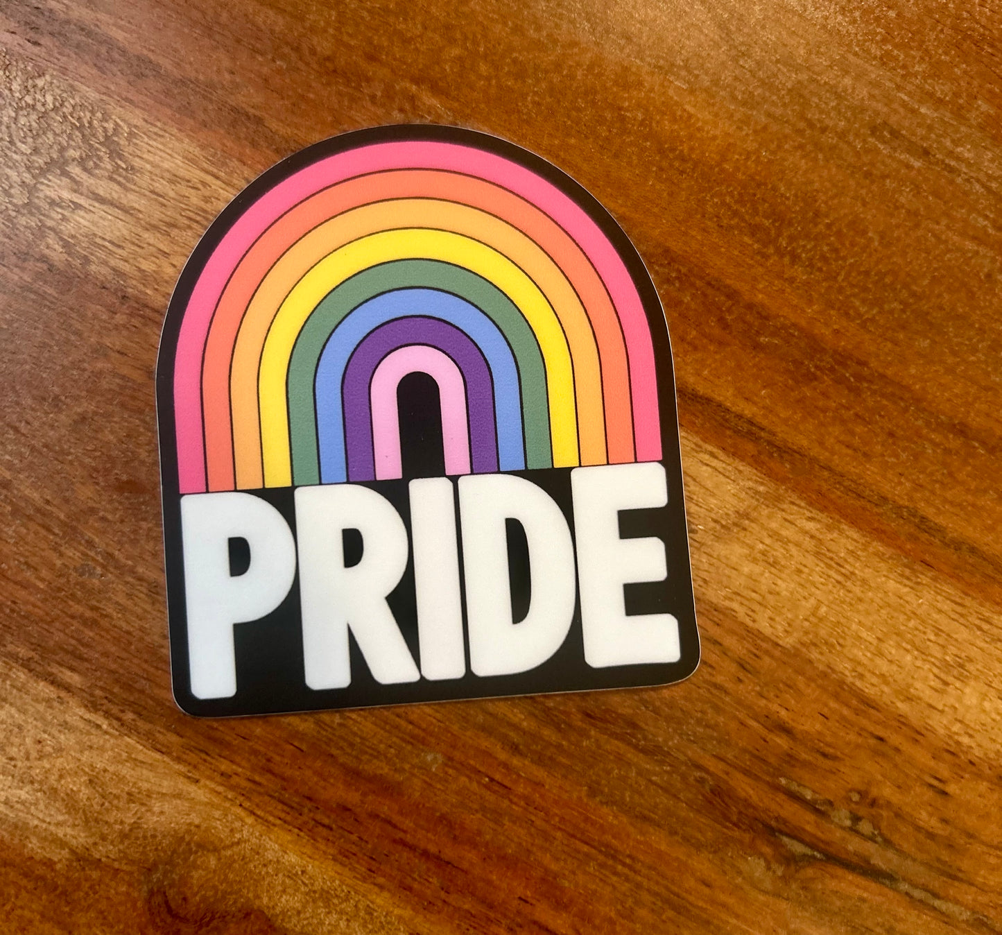 Pride rainbow sticker