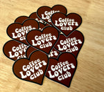 Coffee lovers club sticker • white