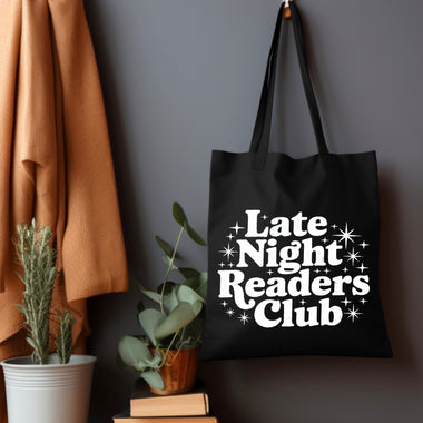 Late night readers club Tote Bag