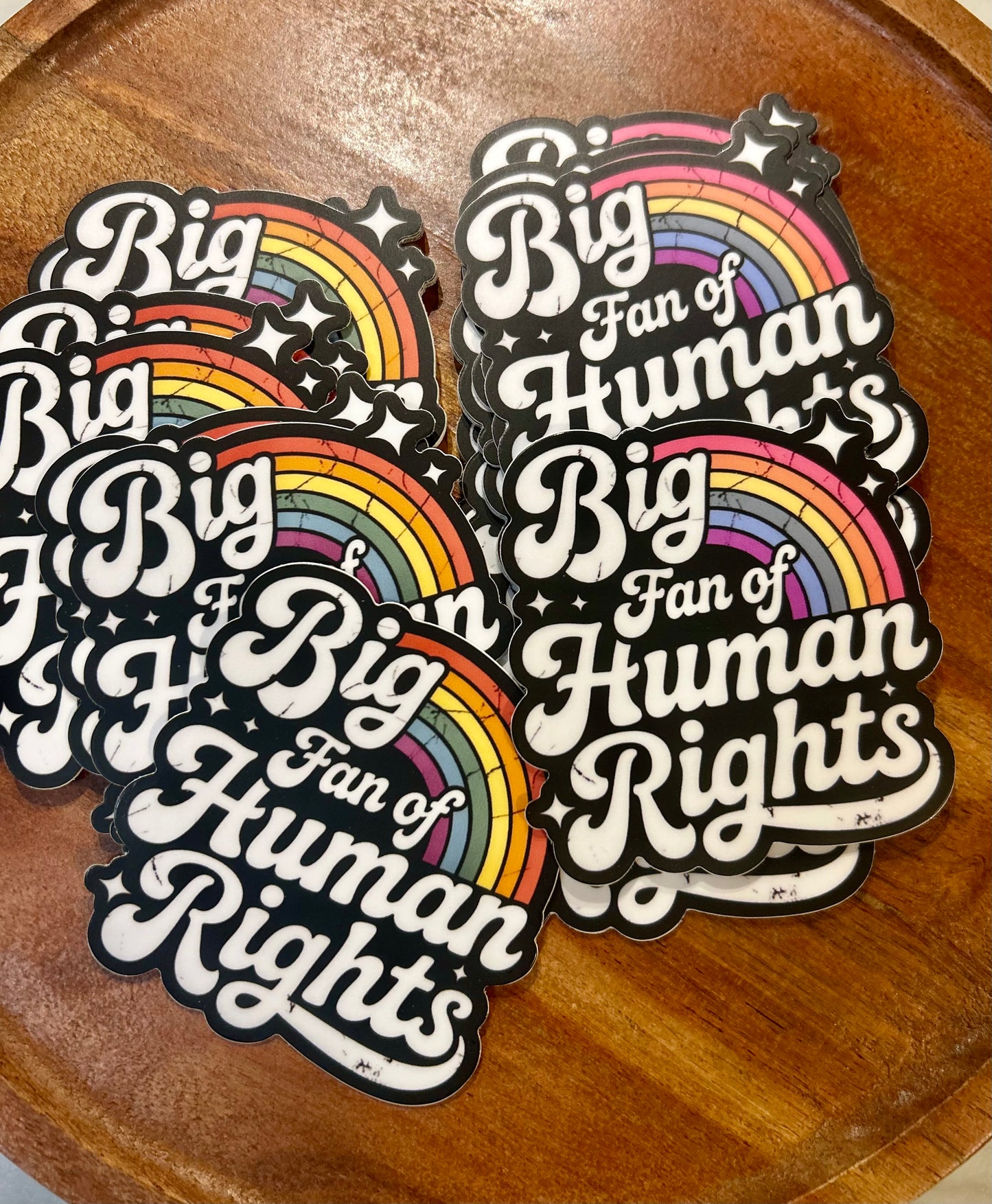 Big fan of Human Rights sticker