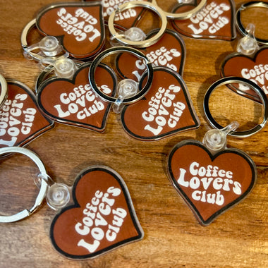 Coffee lovers club keychain • black