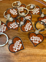 Coffee lovers club keychain • black