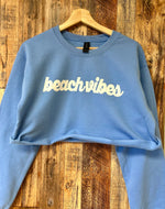 Beach vibes sweatshirt • cropped