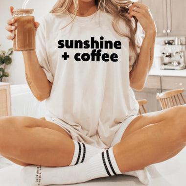 Sunshine + coffee t-shirt