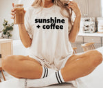 Sunshine + coffee t-shirt