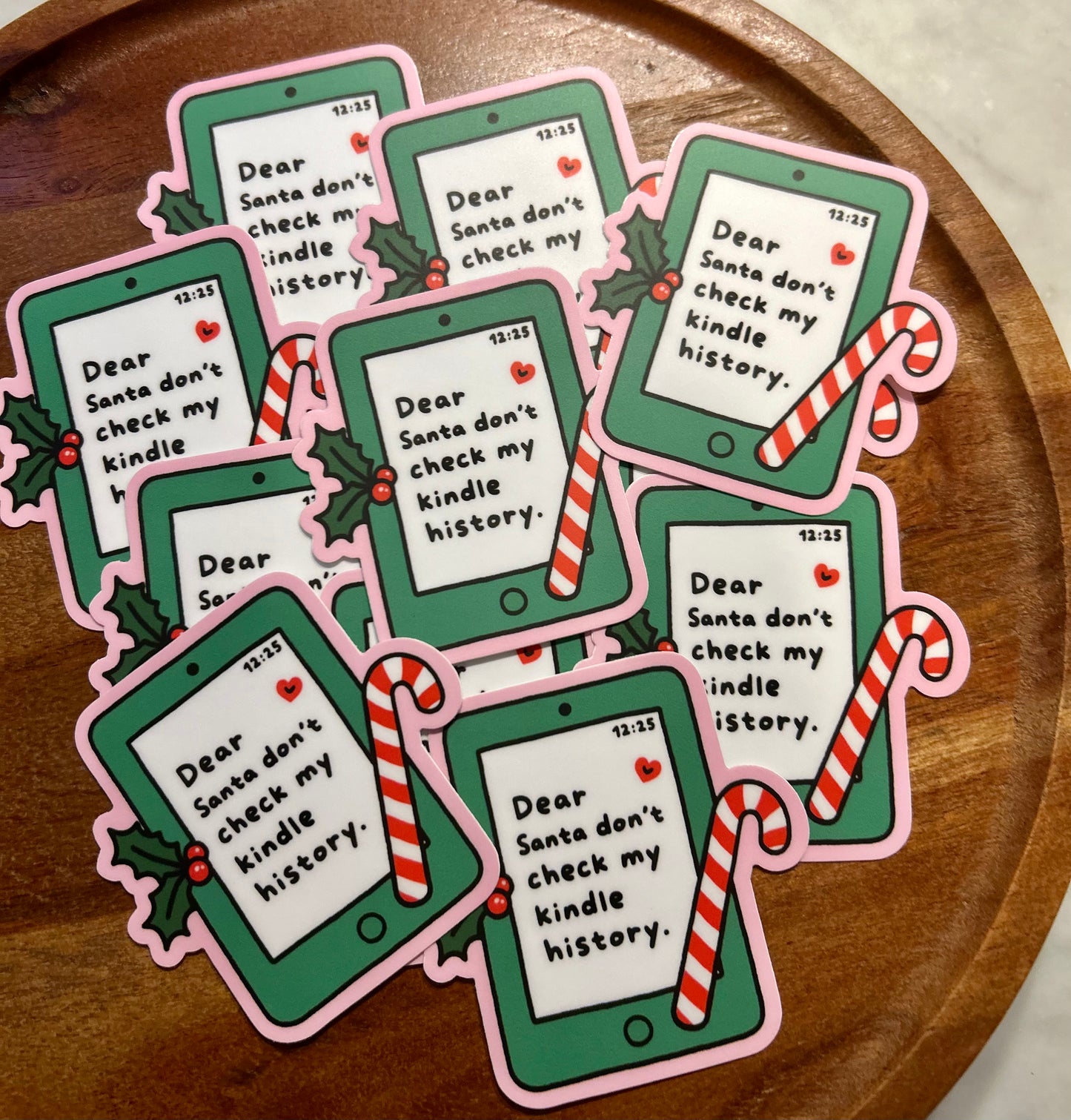 Dear Santa don’t check my kindle history sticker