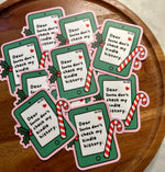 Dear Santa don’t check my kindle history sticker