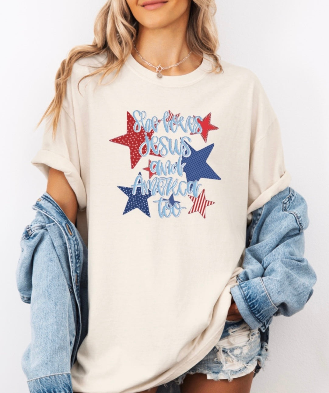 She loves Jesus and America too • Comfort Colors