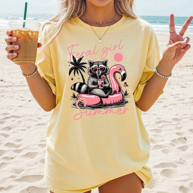 Feral Girl Summer t-shirt • Comfort Colors