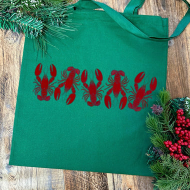 Christmas Edition Little Lobsters Tote Bag