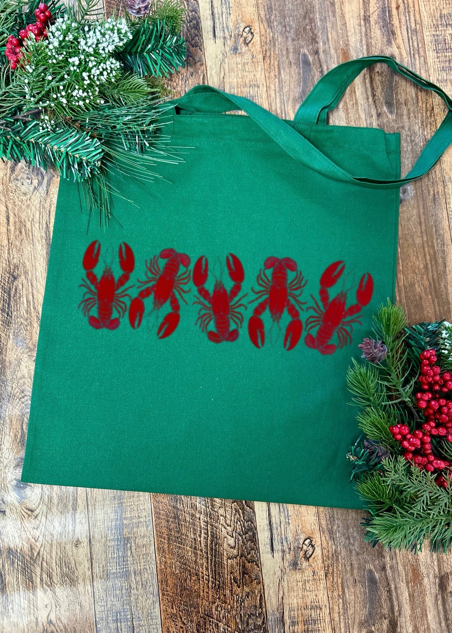 Christmas Edition Little Lobsters Tote Bag
