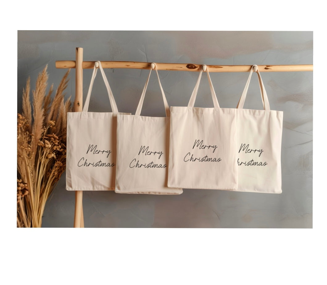 Merry Christmas - small tote bag