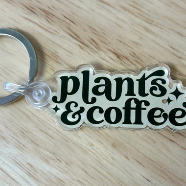 IMPERFECT Plants & Coffee Keychain