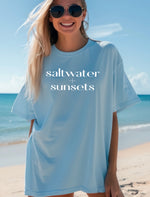 Saltwater + sunsets • bold t-shirt