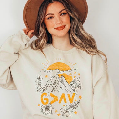 God is greater than the highs & lows sweatshirt