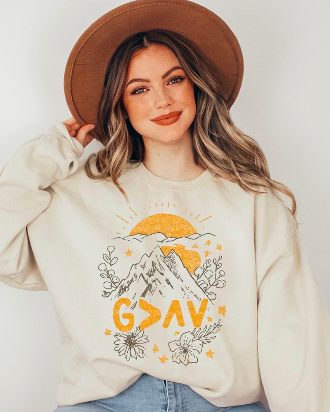 God is greater than the highs & lows sweatshirt