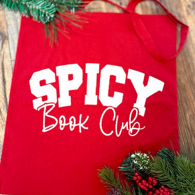 Spicy book club Tote Bag • red