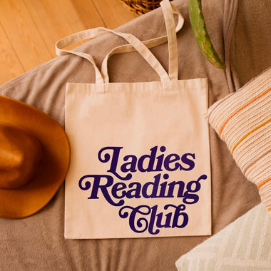 Ladies reading club tote bag