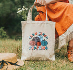 Farm Fresh Pumpkins Tote Bag • fall colors