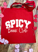 Spicy book club Tote Bag • red