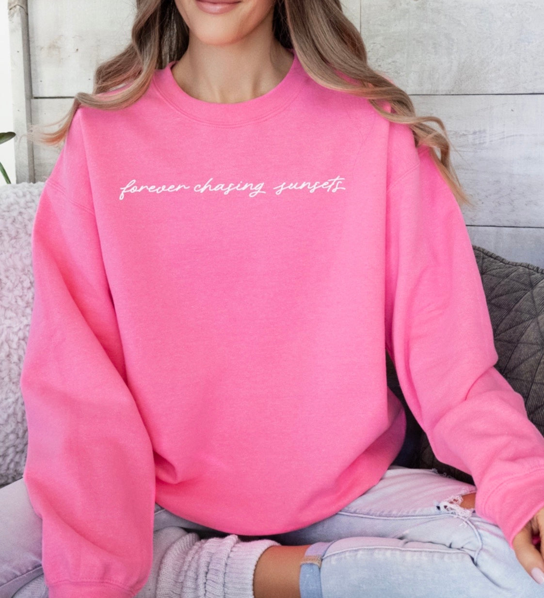 Forever chasing sunsets sweatshirt