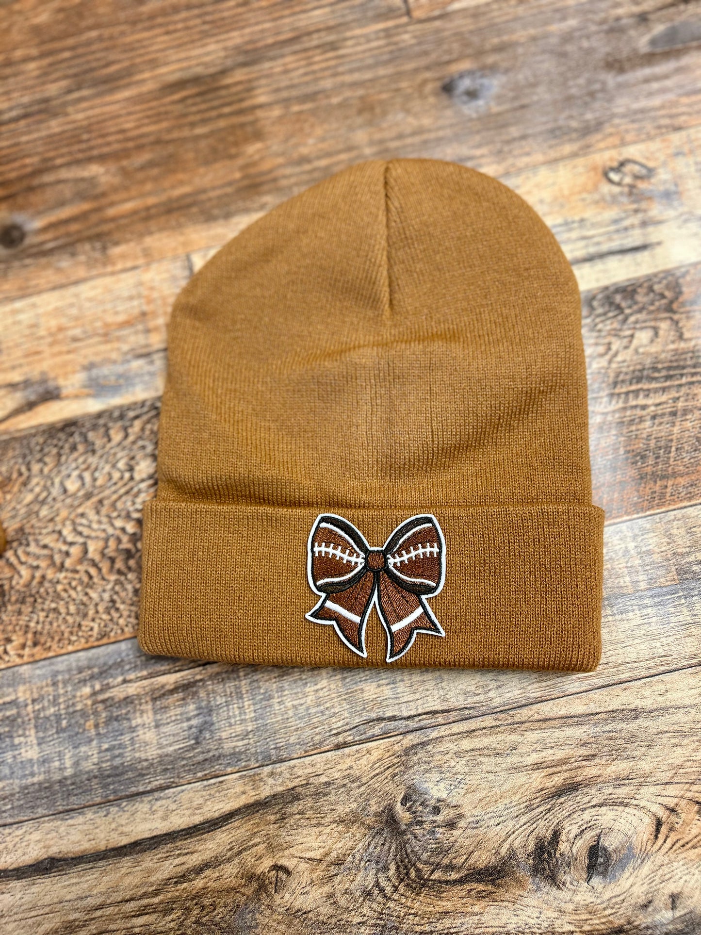 Football Bow Beanie