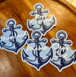 Anchor sticker • Custom set of 10