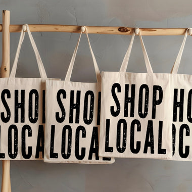 Shop Local small tote bag • distressed