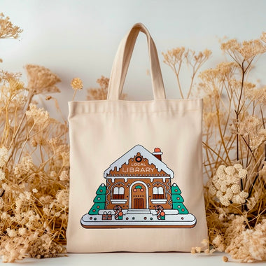 Local Gingerbread Library Tote Bag
