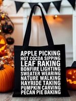 All the fall things tote bag