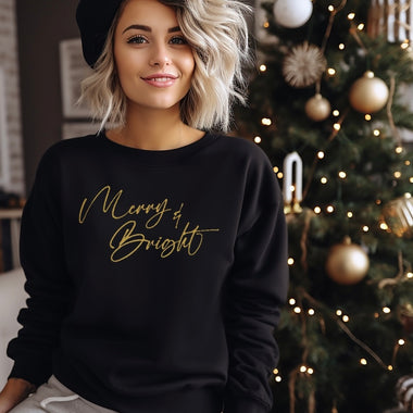 Merry & Bright (metallic gold)