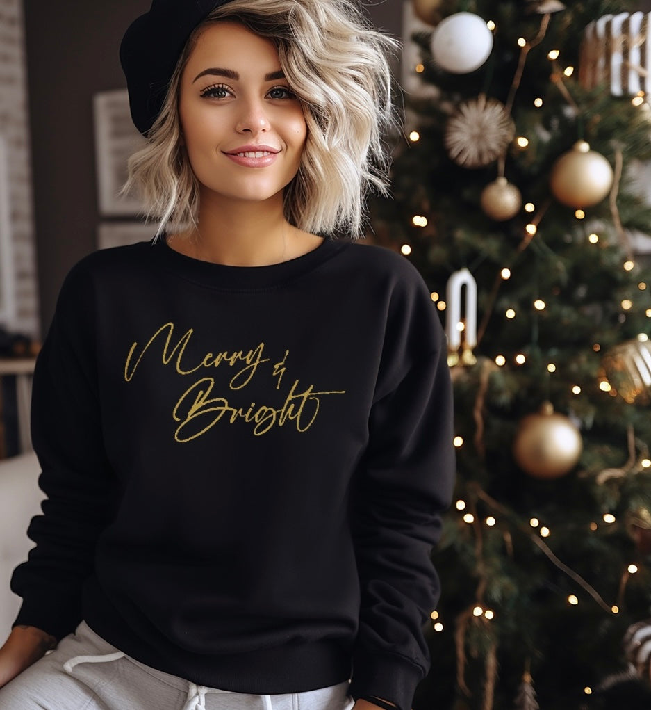 Merry & Bright (metallic gold)