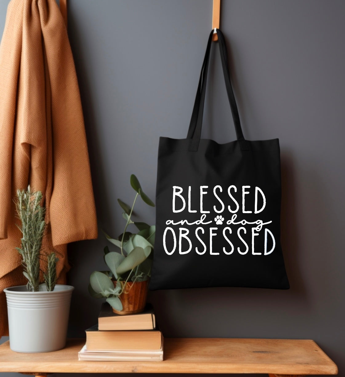 Blessed & dog obsessed Tote Bag