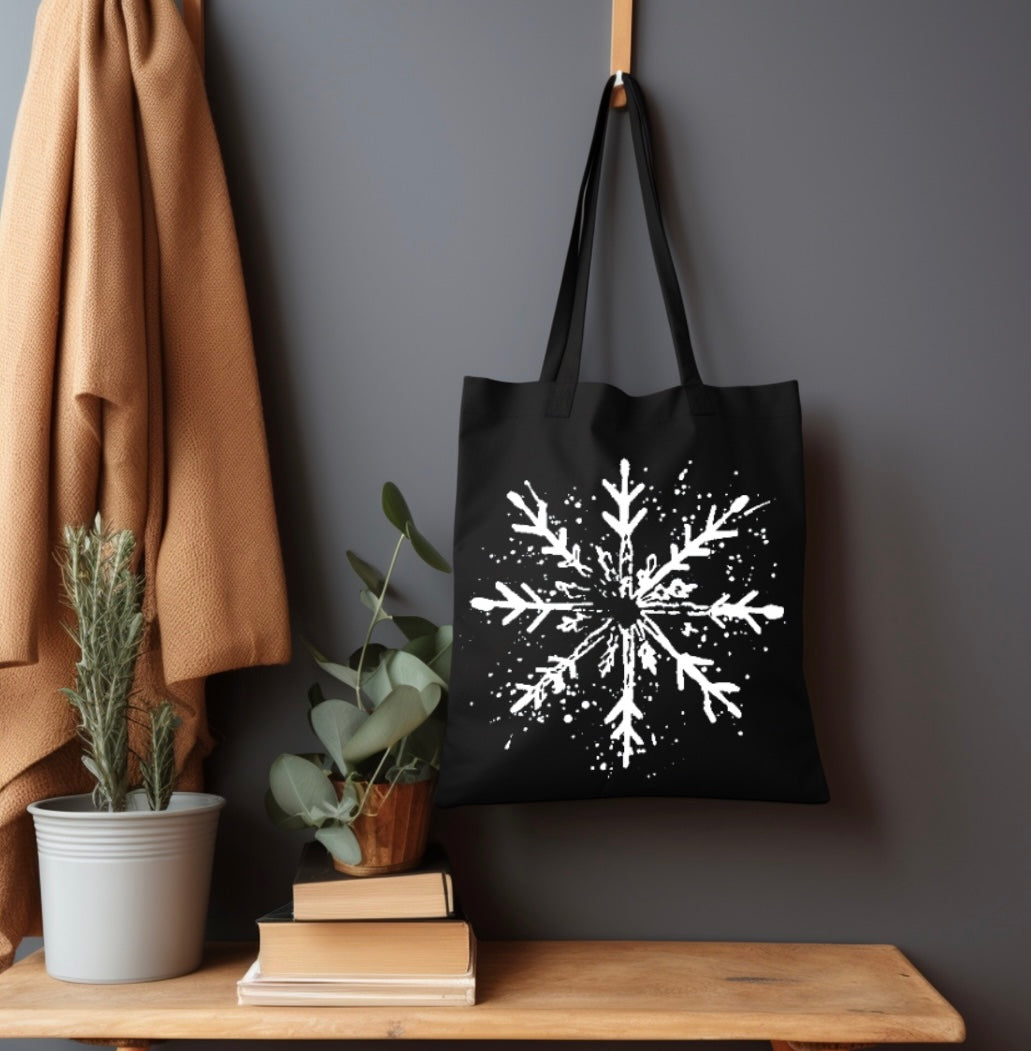 Snowflake tote bag