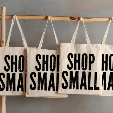 Shop Small small tote bag • distressed
