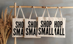 Shop Small small tote bag • distressed