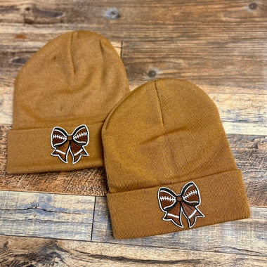 Football Bow Beanie