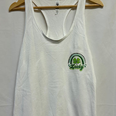 Lucky rainbow tank • white