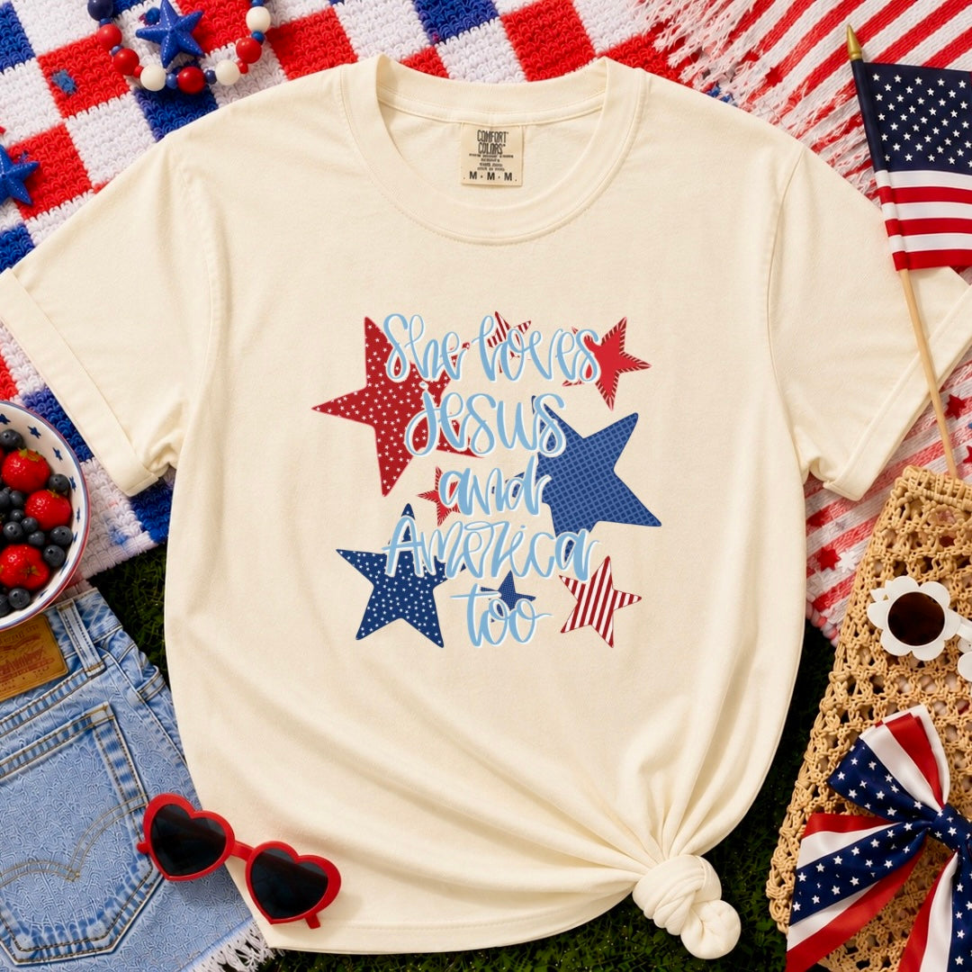 She loves Jesus and America too • Comfort Colors