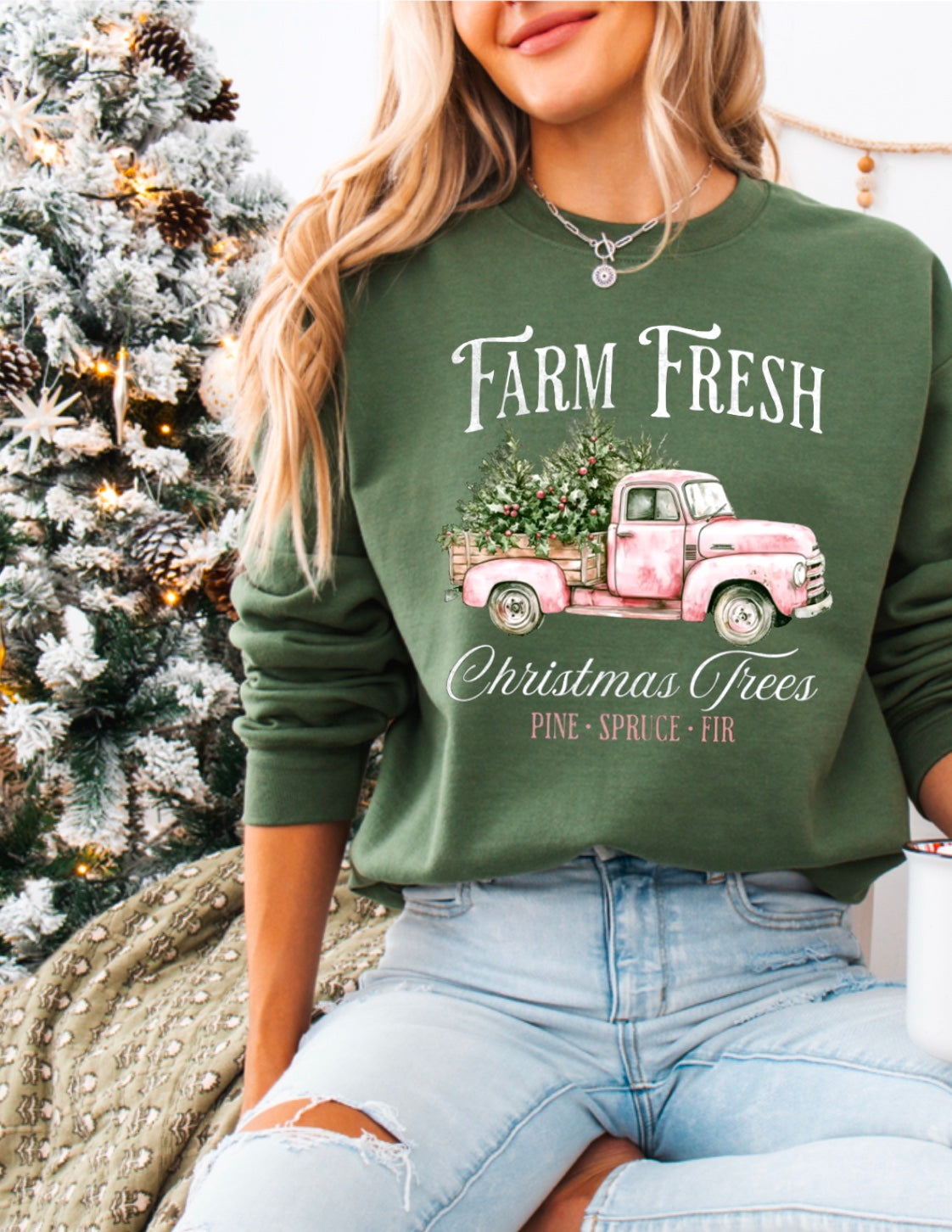 Farm Fresh Christmas Trees • vintage truck