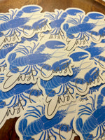 Blue East Coast Lobster sticker