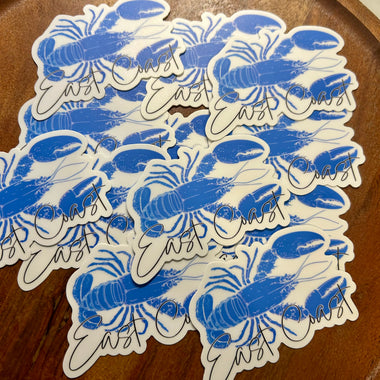 Blue East Coast Lobster sticker