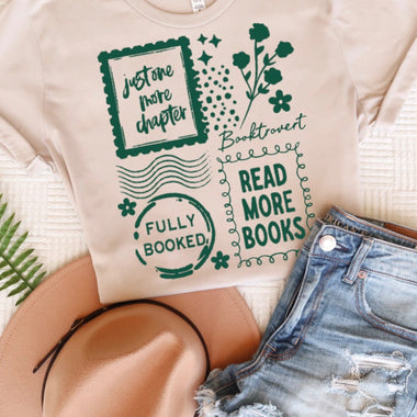 Bookish stamps • green