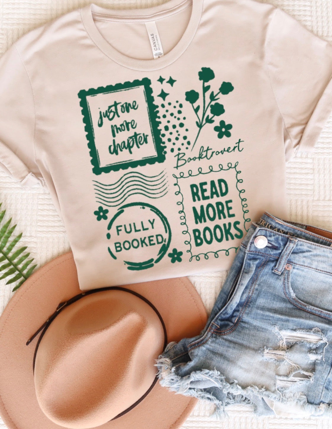 Bookish stamps • green