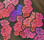 A|R Pink Roses Holographic Sticker