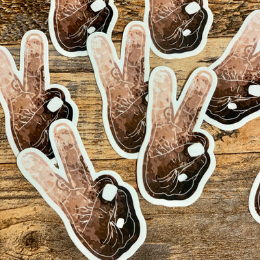 Peace sticker