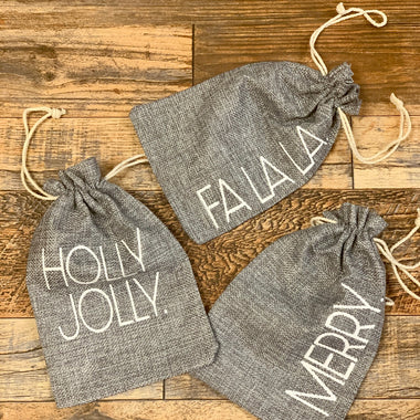 Gray Holiday Bags