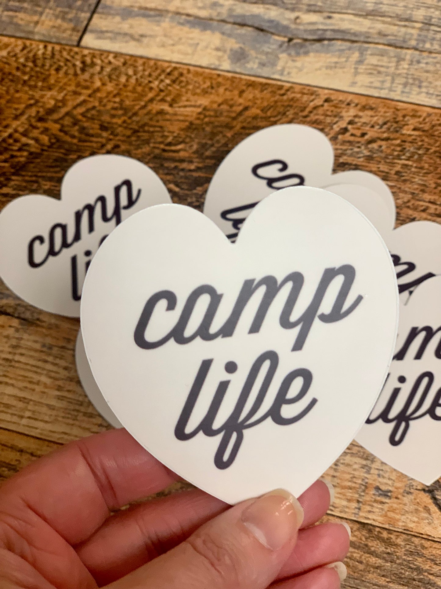 Camp life sticker