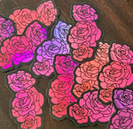 A|R Pink Roses Holographic Sticker